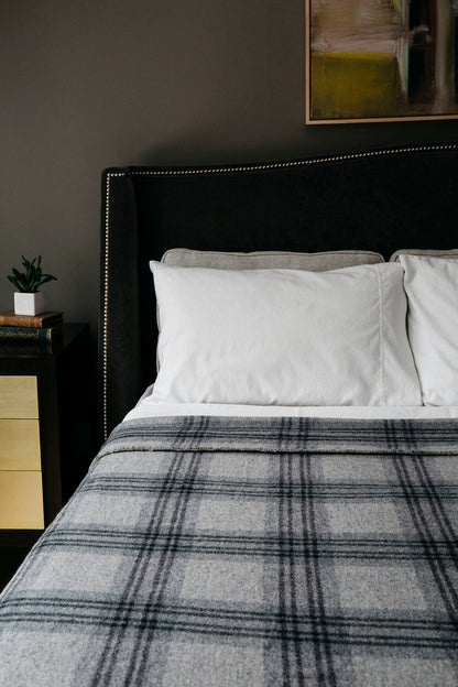 Merino Wool Blanket - Plaid