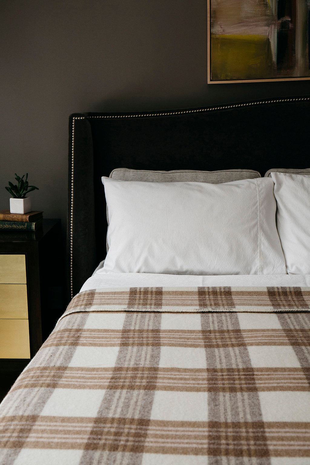 Merino Wool Blanket - Plaid
